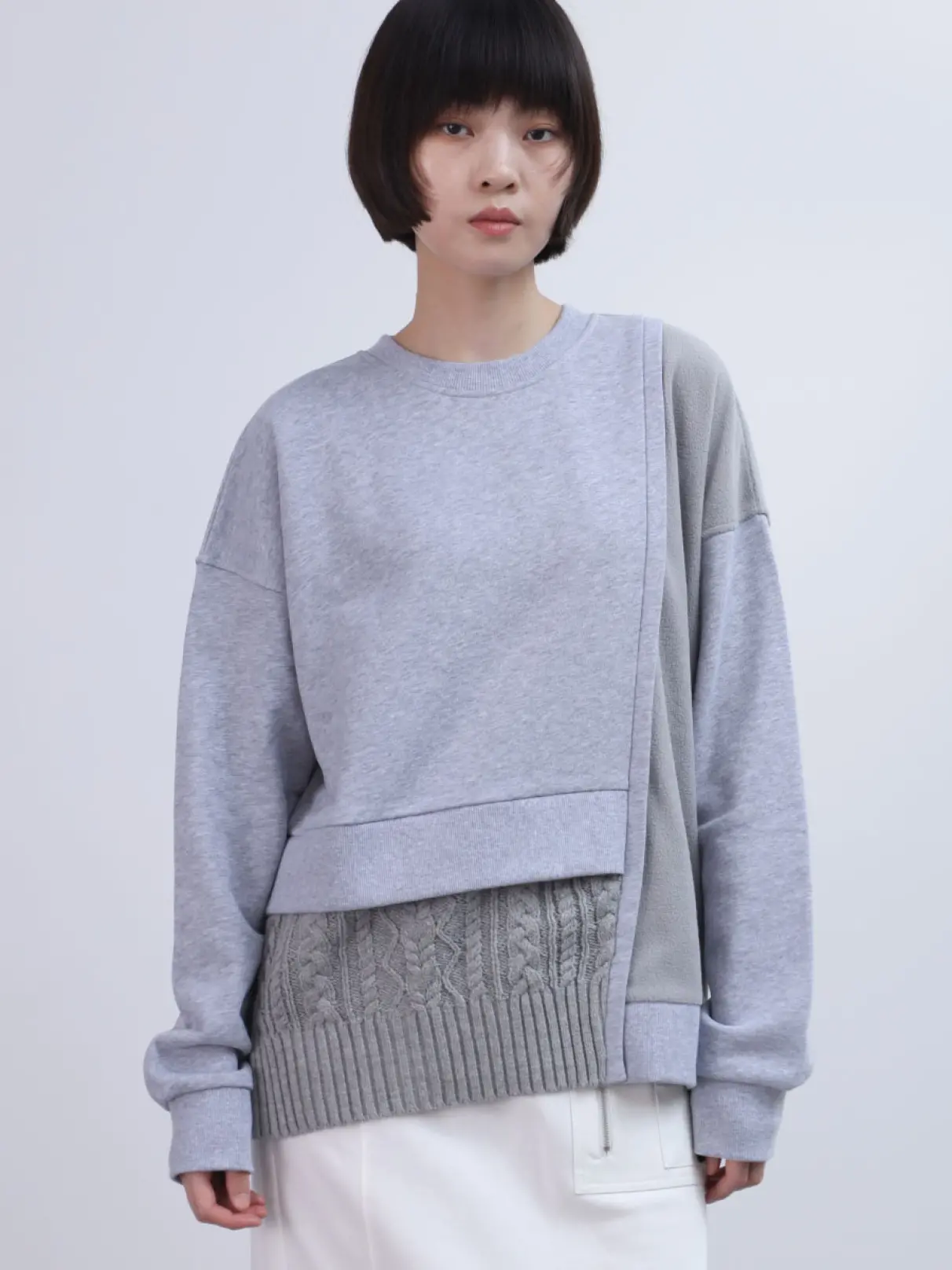 ニット切替スウェットプルオーバー - LASUD - LASUD｜YAMADAYA STORE