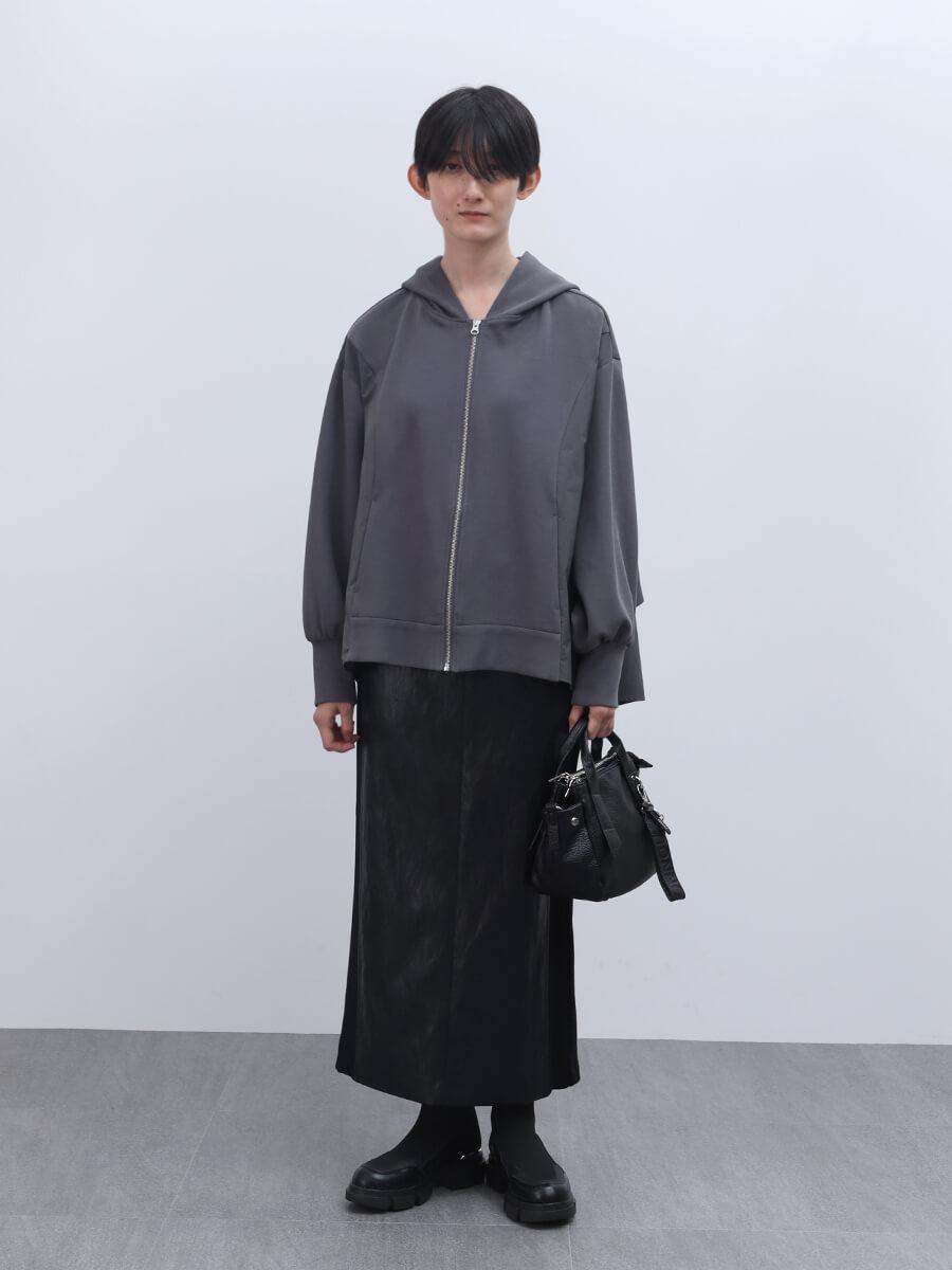バックレイヤードジップアップパーカー - LASUD - LASUD｜YAMADAYA STORE
