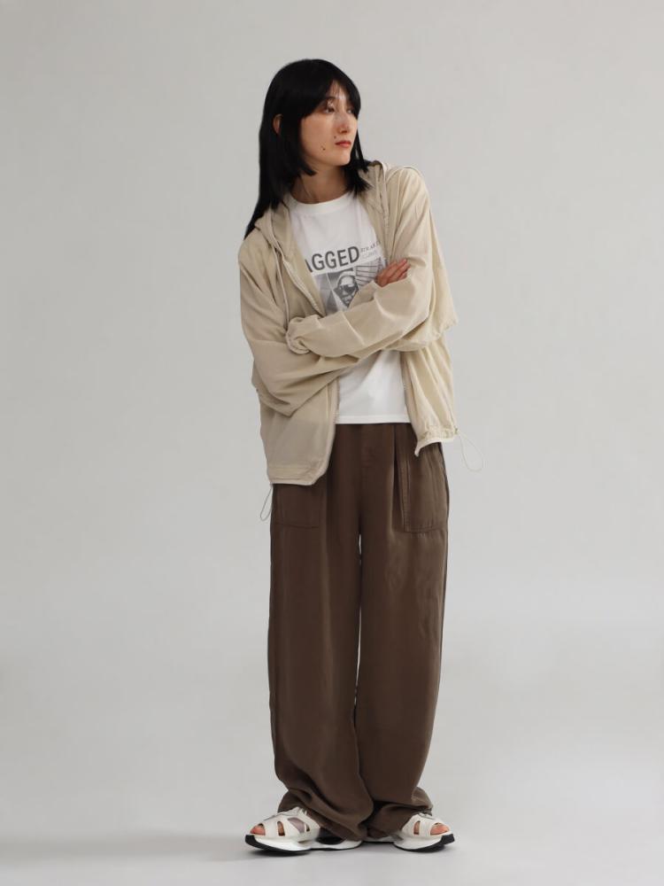 新品未使用 ヤマダヤ ラシュッド 異素材 シャカシャカ パーカー LASUDのパーカーの商品一覧｜ファッション通販のYAMADAYA STORE
