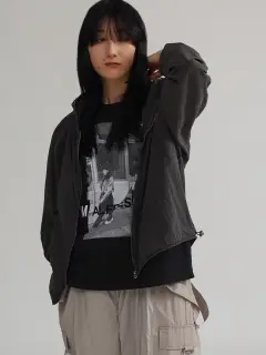 新品未使用 ヤマダヤ ラシュッド 異素材 シャカシャカ パーカー LASUDのパーカーの商品一覧|ファッション通販のYAMADAYA STORE