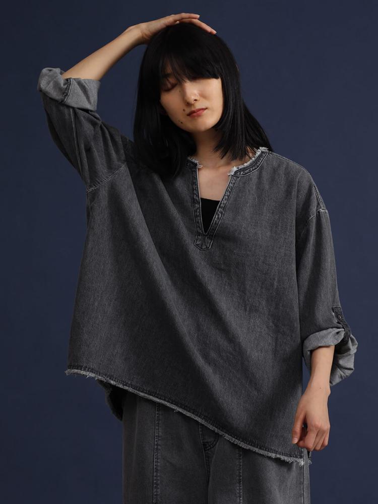新品　ヤマダヤ　lasud ラシュッド フレアヘムデザインカットソー LASUDのトップスの商品一覧｜ファッション通販のYAMADAYA STORE