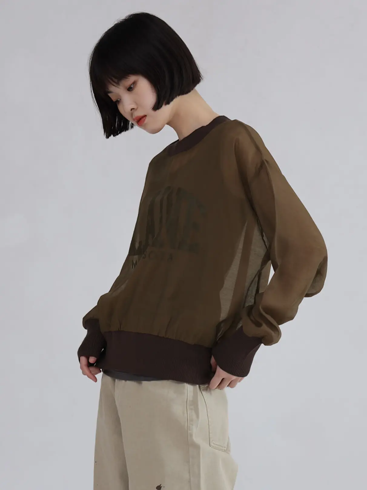 裾リブロゴシアートップス - LASUD - LASUD｜YAMADAYA STORE