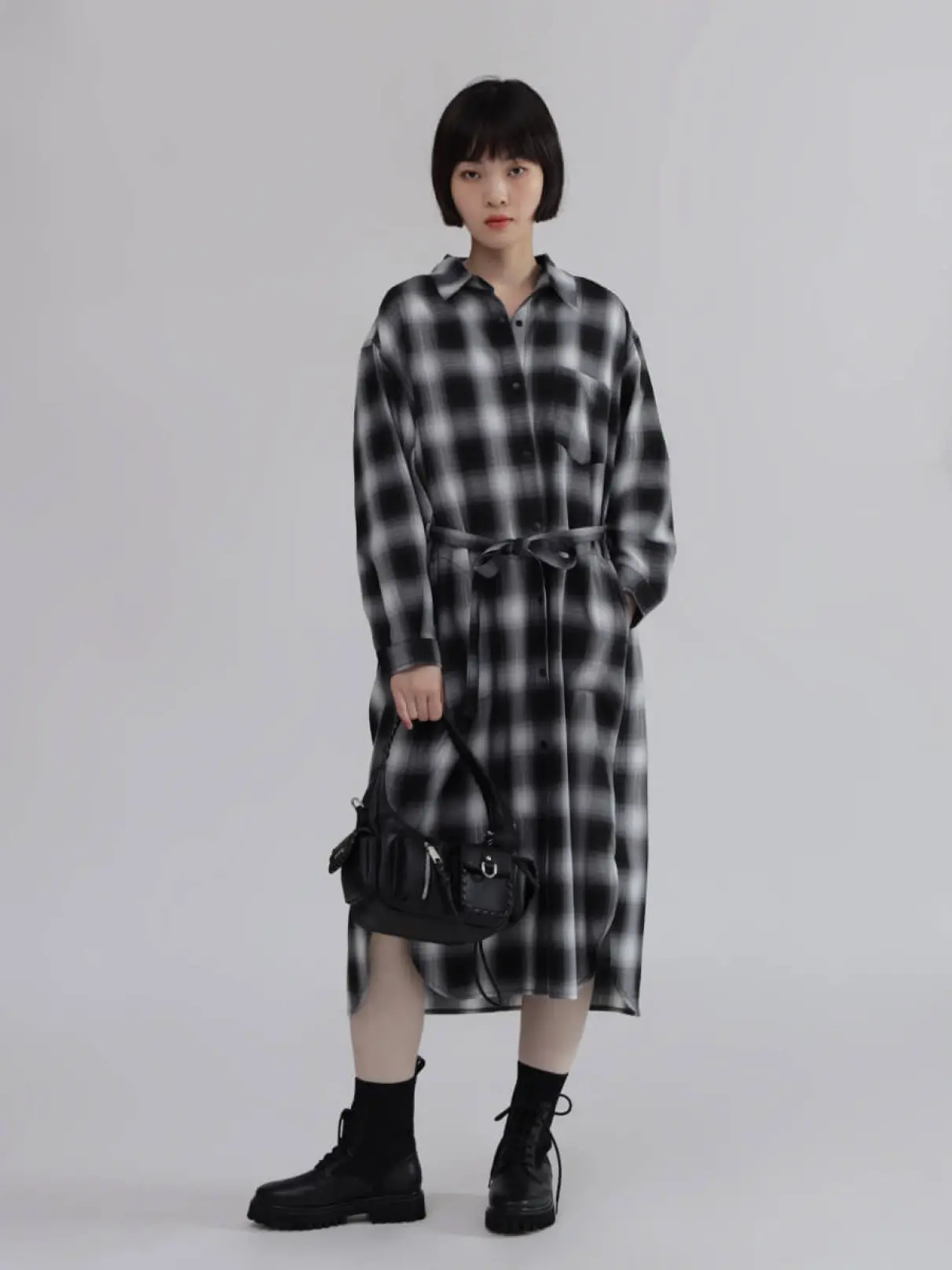 Radyチェックシャツワンピース Rady 「Rady」 チェック柄シャツワンピース ML ピンク