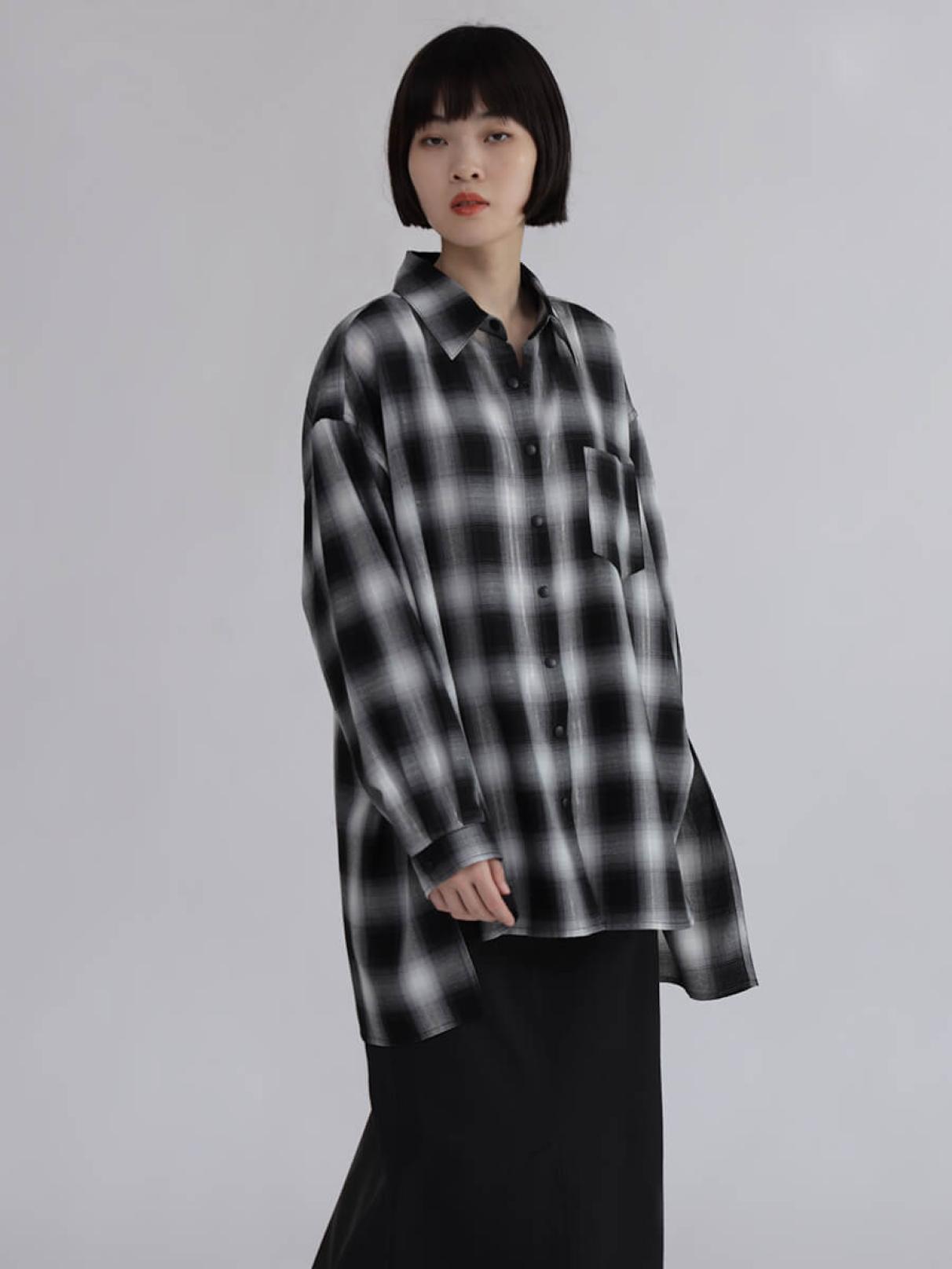 【a&m】LASUD オンブレチェックシャツ オンブレチェックシャツ - LASUD - LASUD｜YAMADAYA STORE