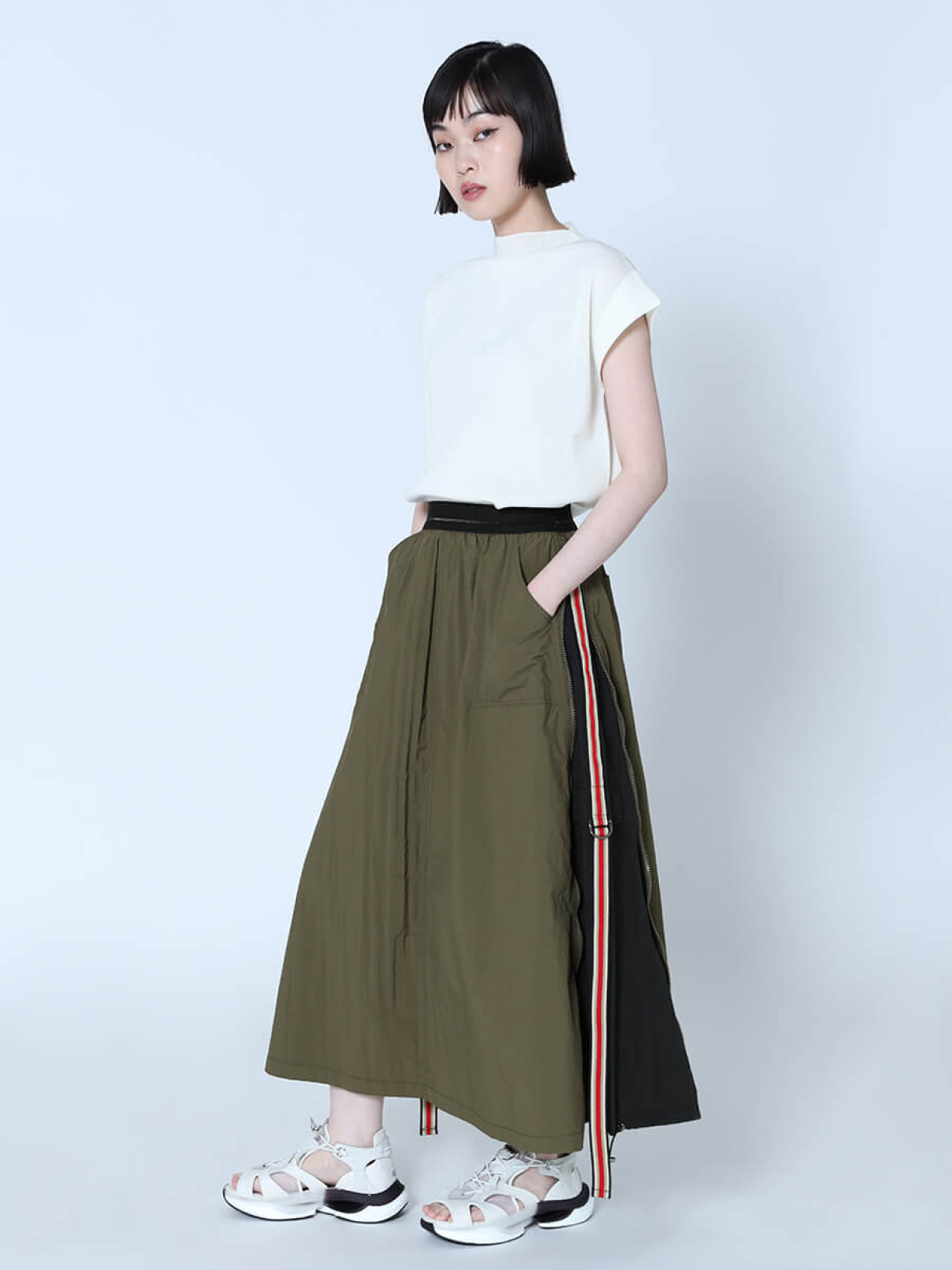 lasud スカート2点　トップス１点　ヤマダヤ サイドジップラインスカート - LASUD - LASUD｜YAMADAYA STORE