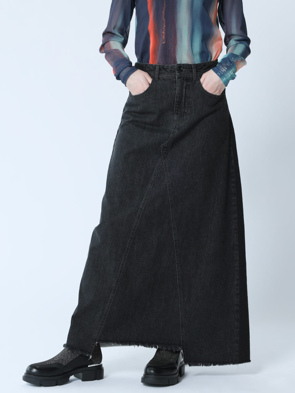 インディゴデニムロングスカート - LASUD - LASUD｜YAMADAYA STORE