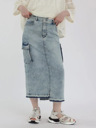 ラシュッド デニムスカート 7号 ウォッシュデニムスカート - LASUD - LASUD｜YAMADAYA STORE