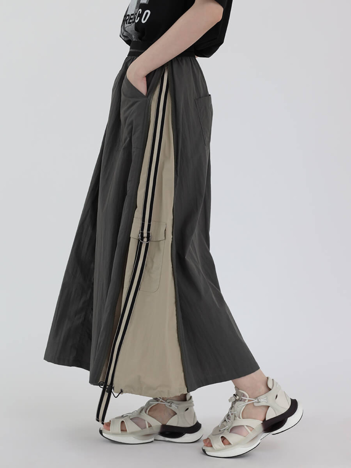 【未使用・美品】　ヤマダヤ　ラシュッド　LASUD スカート LASUD - 新品ラシュッドLASUDオフホワイトスカートワンピース