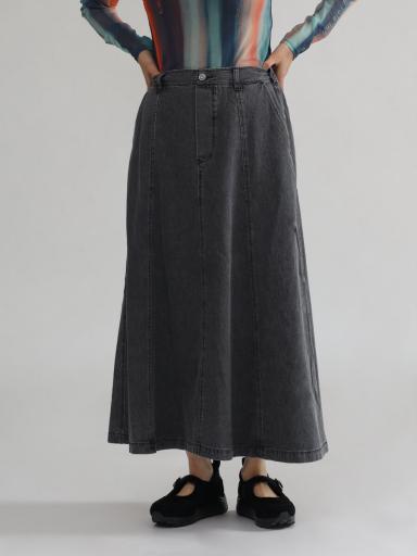 LASUD 新品.*˚‧ サマールシフォンスカート ラシュッド LASUD シフォン切り替えスカート(505405950