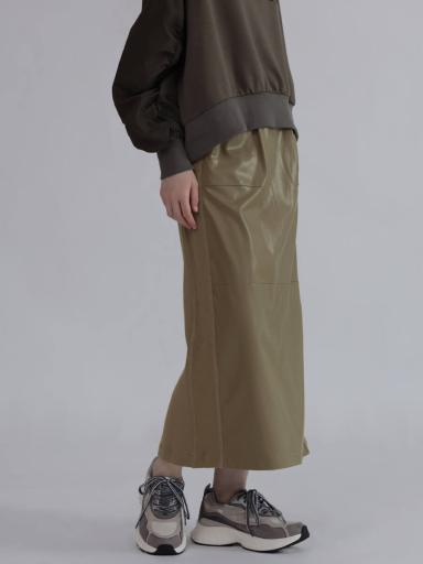 【新品未使用】 YAMADAYA 2025 LASUD スカート　カーキ サイドジップラインスカート - LASUD - LASUD｜YAMADAYA STORE