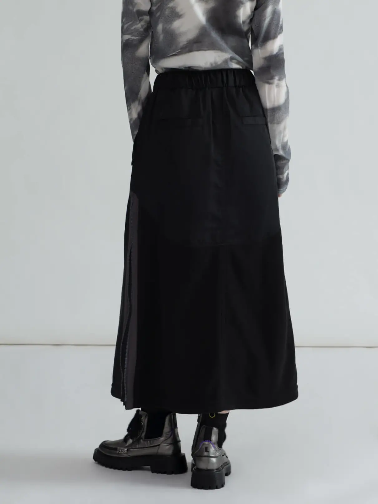 新品タグ付き♡ LASUDデニムプリント切り替えスカート LASUDのデニムスカートの商品一覧｜ファッション通販のYAMADAYA STORE