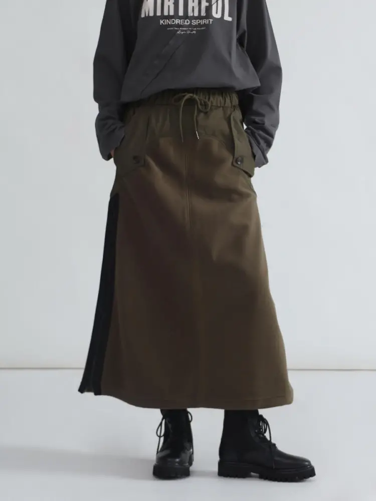 新品タグ付き♡ LASUDデニムプリント切り替えスカート パネル切り替えデニムスカート - LASUD - LASUD｜YAMADAYA STORE