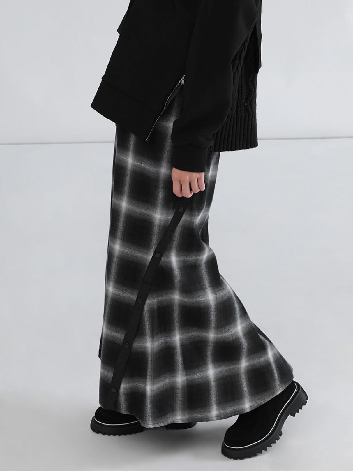 オンブレチェックフレアスカート - LASUD - LASUD｜YAMADAYA STORE