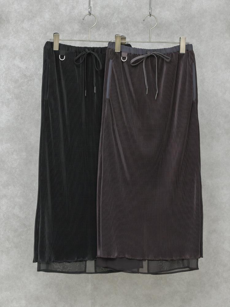 シアーレイヤードプリーツスカート - LASUD - LASUD｜YAMADAYA STORE