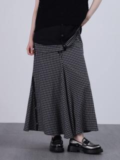 サイドボタンチェックフレアスカート - LASUD - LASUD｜YAMADAYA STORE