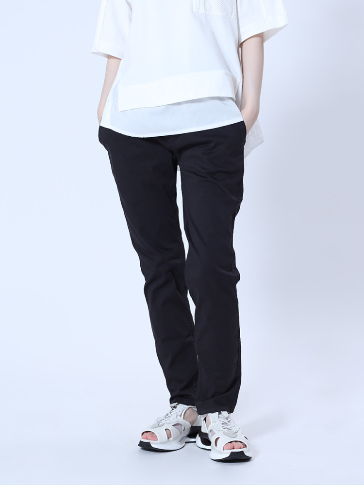 LA SUD ラシュッド パンツ オフホワイト ラシュッド LASUD シフォン