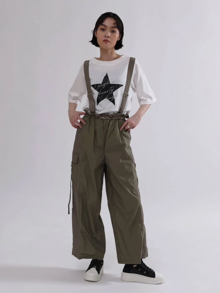 【新品タグ付き】LASUD サイドリブカーゴパンツ　チャコールグレー LA8049EW01964_8_l.jpg