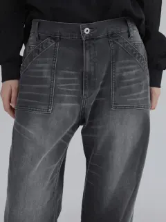 【RADIATE】デニムドッキングフーディ【ヤマダヤ】最終価格 LASUDのデニムパンツの商品一覧｜ファッション通販のYAMADAYA STORE