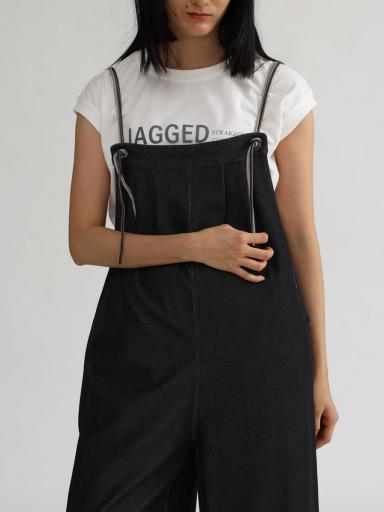 ラシュッド　サロペット　オールインワン LASUD｜シアードッキングワイドサロペット | Rakuten Fashion