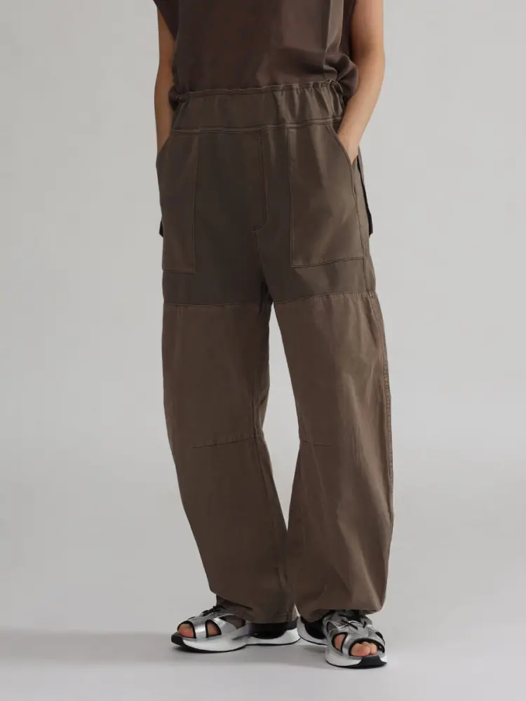 スリットボンディングパンツ LASUD ラシュッド LASUD スリットボンディングパンツ （ブラック