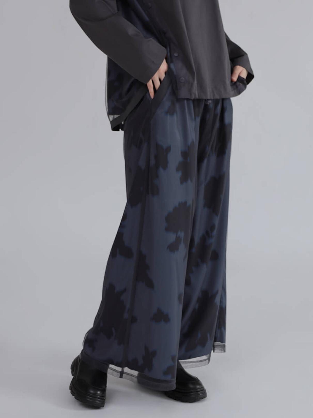 新品未使用LASUD チュールレイヤードWポケットパンツ 新品未使用LASUD チュールレイヤードWポケットパンツ チュール