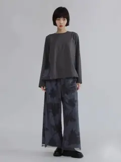 【新品】LASUD ダークグレー カジュアルパンツ 新品】LASUD ダークグレー カジュアルパンツ LASUDのパンツの