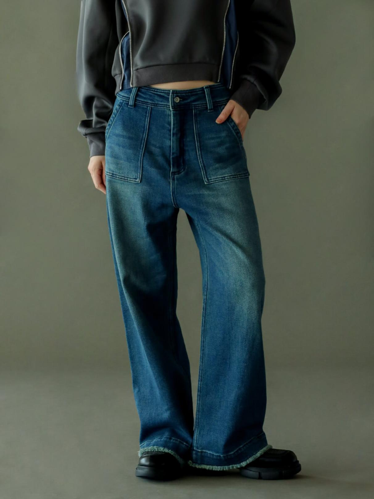 カットオフワイドデニムパンツ - LASUD - LASUD｜YAMADAYA STORE