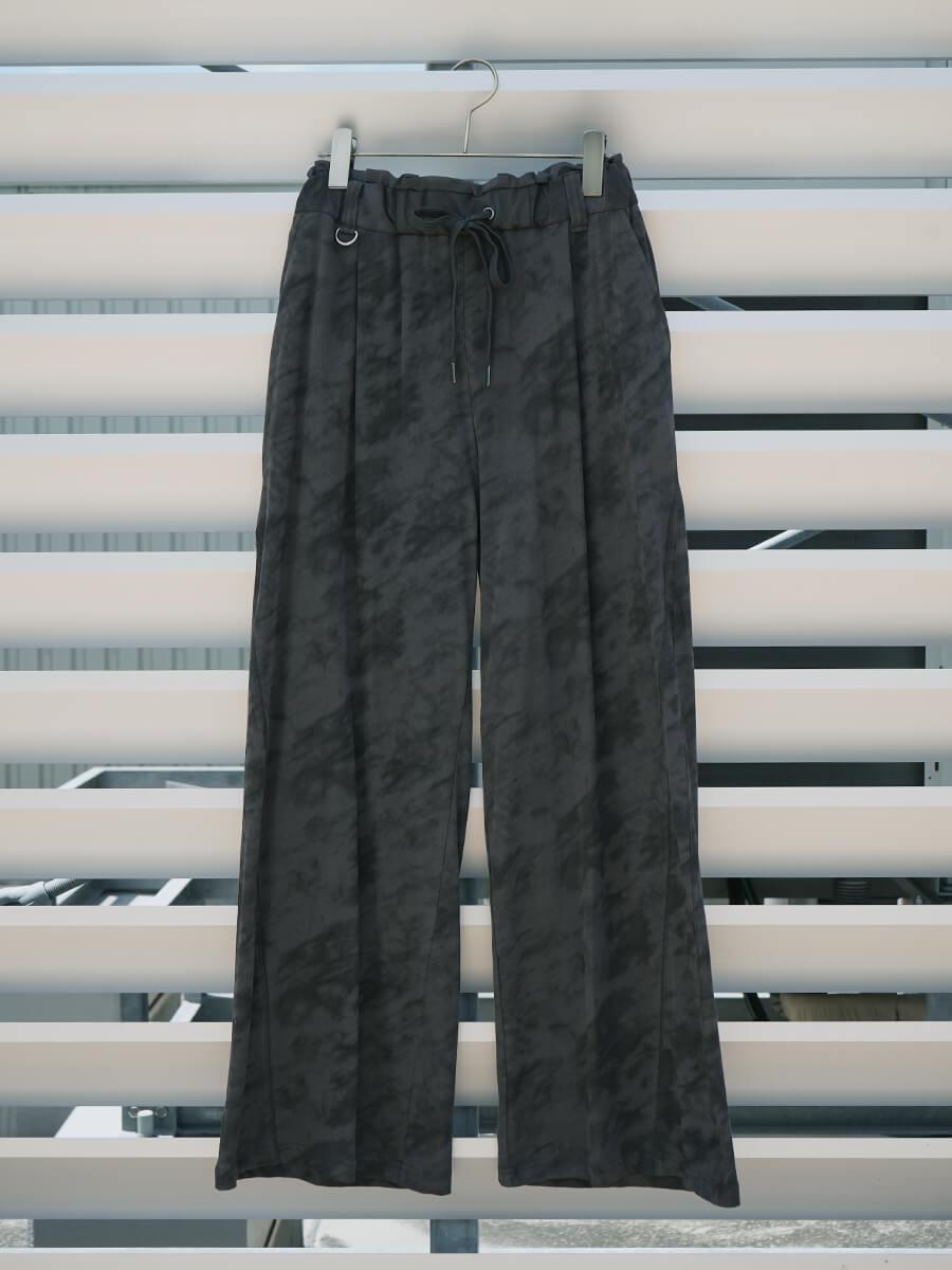 新品タグ付　LASUD サイドフリルパンツ　黒　ヤマダヤ 新品タグ付 LASUD サイドフリルパンツ 黒 ヤマダヤ 【公式通販】