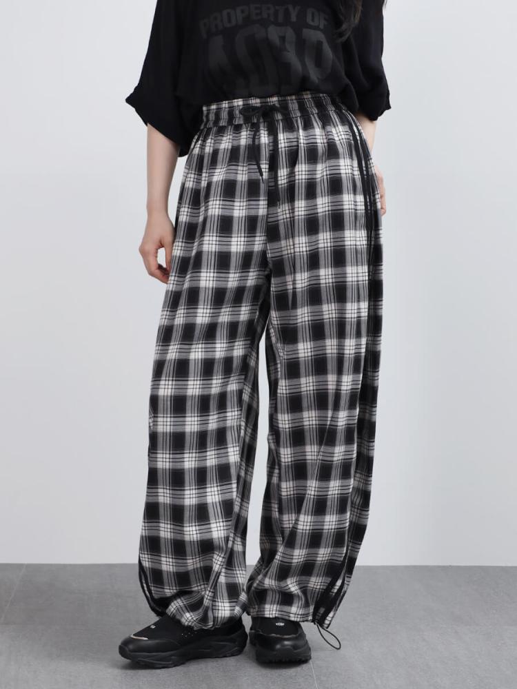 サイドラインチェックパンツ - LASUD - LASUD｜YAMADAYA STORE
