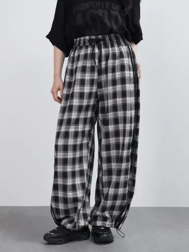 サイドラインチェックパンツ - LASUD - LASUD｜YAMADAYA STORE