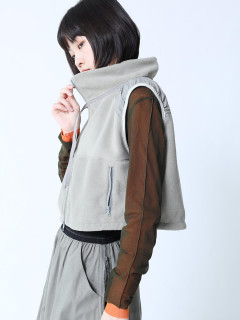 別注】ハイネックショートボアベスト - LASUD×BoutiqueOrdinary