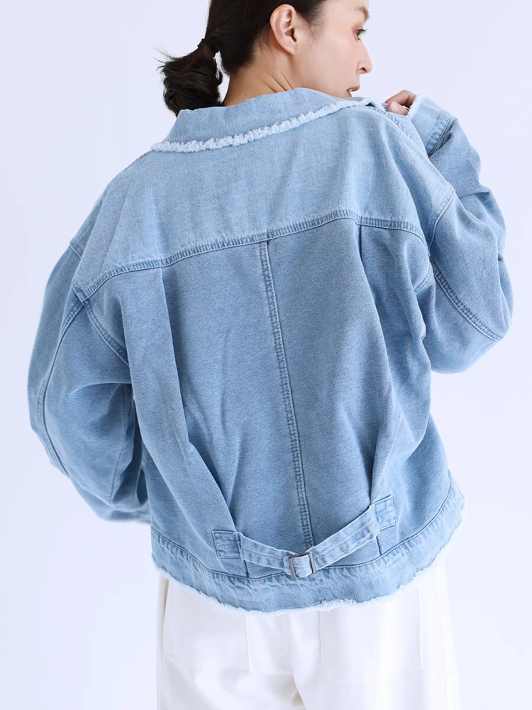 新品☆未使用　LASUD ラシュッド　デニムジャケット ラシュッド(LASUD) レディース デニムジャケット・Gジャン の
