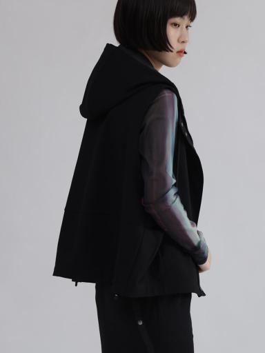 LASUD フード付ベスト フード付きジップベスト - LASUD - LASUD｜YAMADAYA STORE