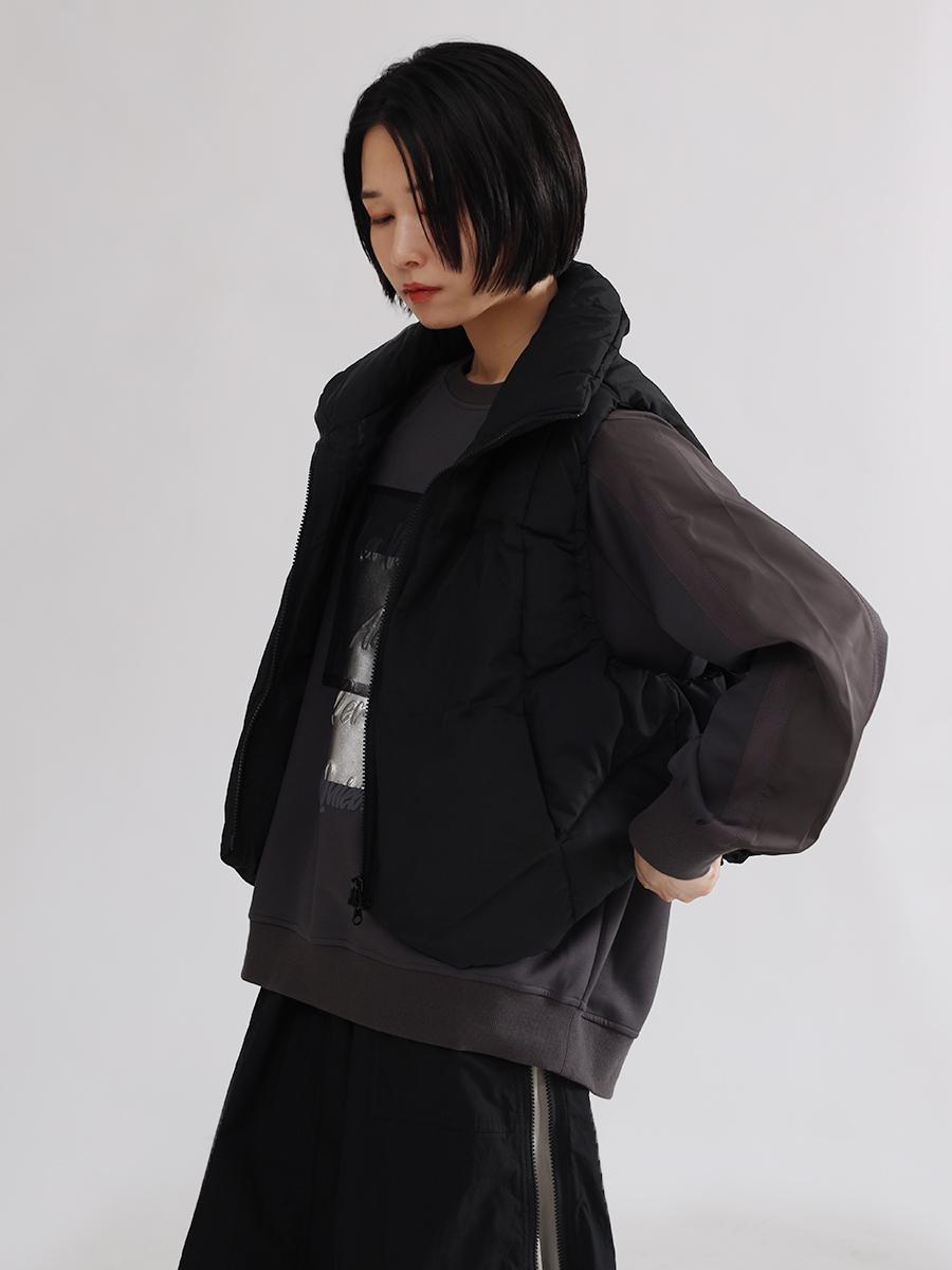 CLOVE LASUD 新品 2way ブルゾン アウター トレンチ 黒 CLOVE LASUD 新品 2way ブルゾン アウター トレンチ 黒