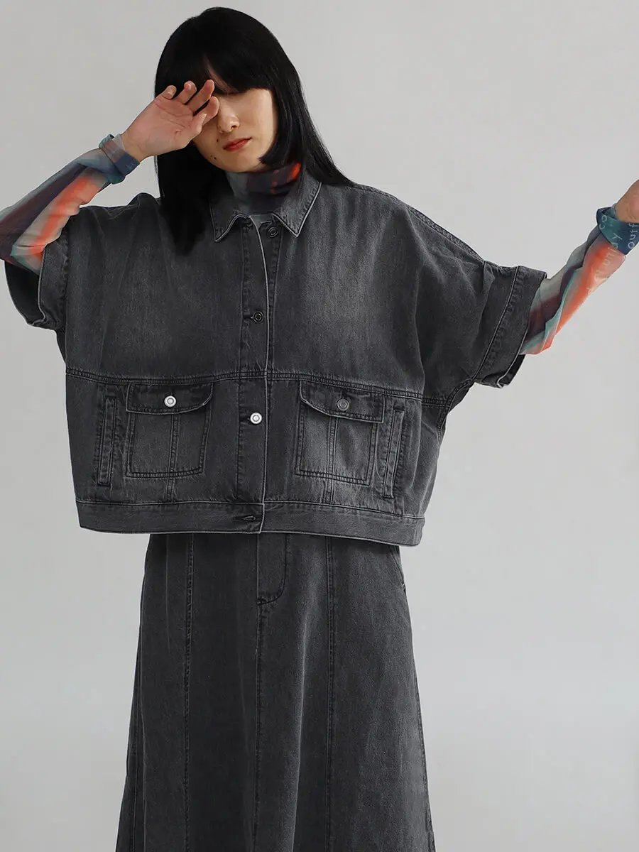 【フロッグ】YAMADAYA Vin ボリュームスリーブデニムジャケット フロッグ様専用】YAMADAYA Vin ボリュームスリーブデニム