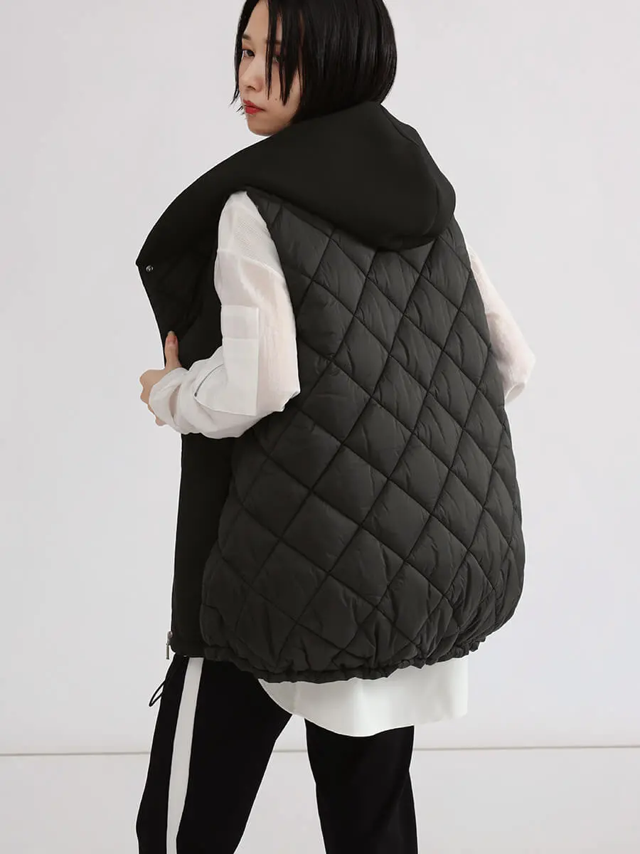 ラシュッド LASUD ボアベスト マーブルカラーボアベスト - LASUD