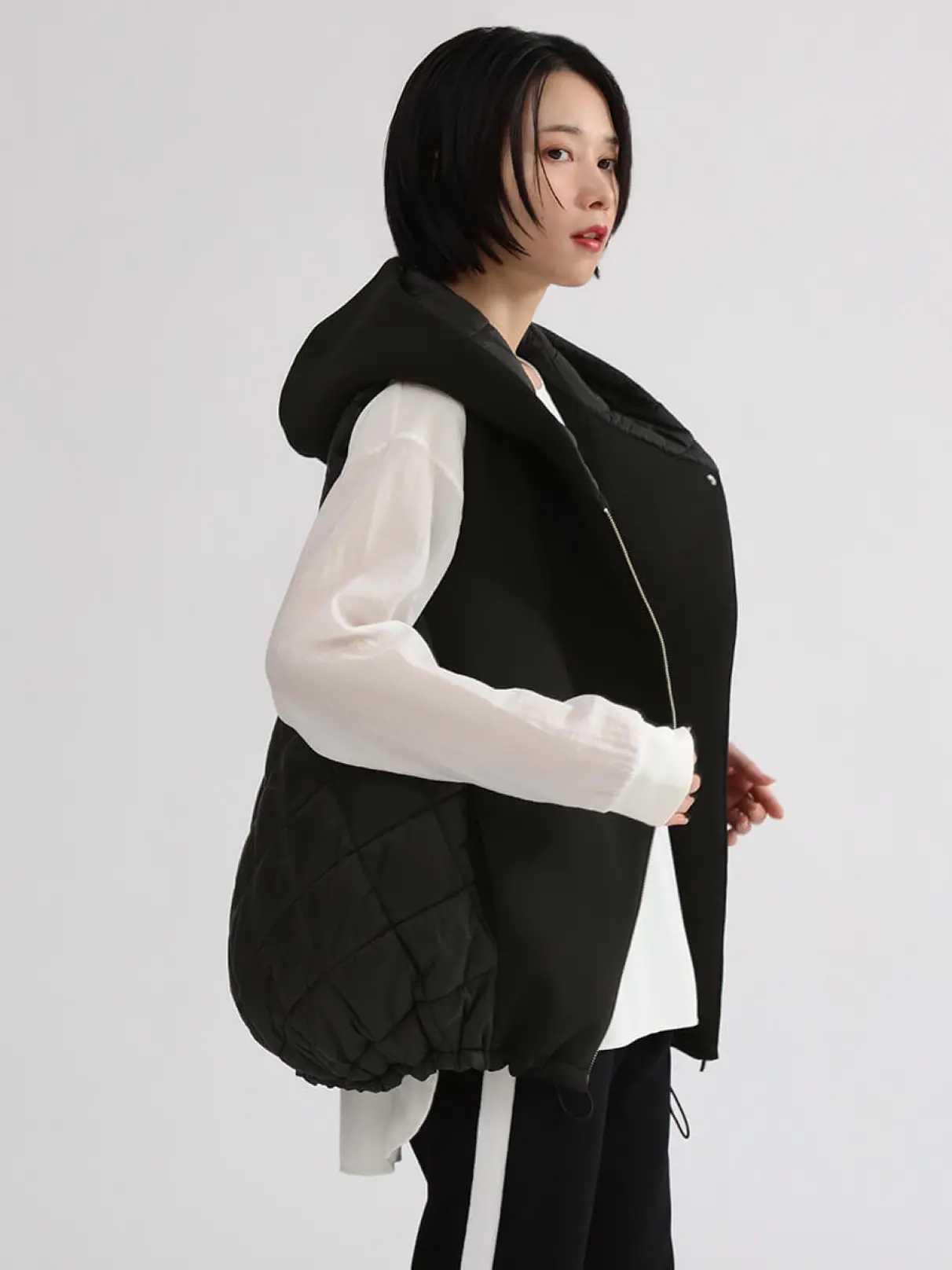 【美品・完売品】Skall Studio キルティングベスト M ノーカラー LAVENHAM ラベンハム THORNHAM ソーンハム ノーカラー
