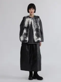 マーブルカラーボアベスト - LASUD - LASUD|YAMADAYA STORE マーブルカラーボアベスト - LASUD - LASUD|YAMADAYA STORE