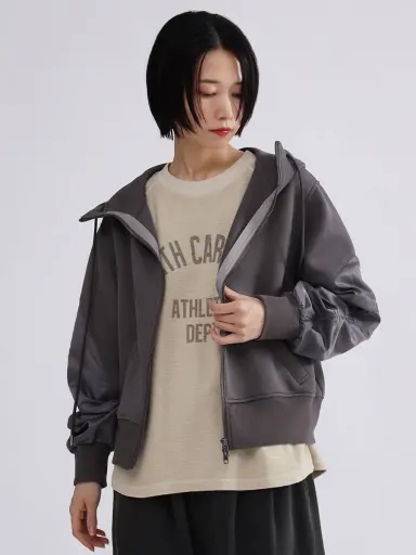 ♡最終値下げ♡ pium ギャザースリーブリブパーカーセット ギャザースリーブリブパーカーセット – pium