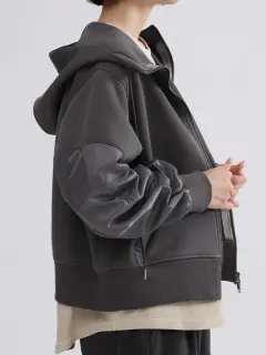 ギャザースリーブジップアップパーカー - LASUD - LASUD｜YAMADAYA STORE