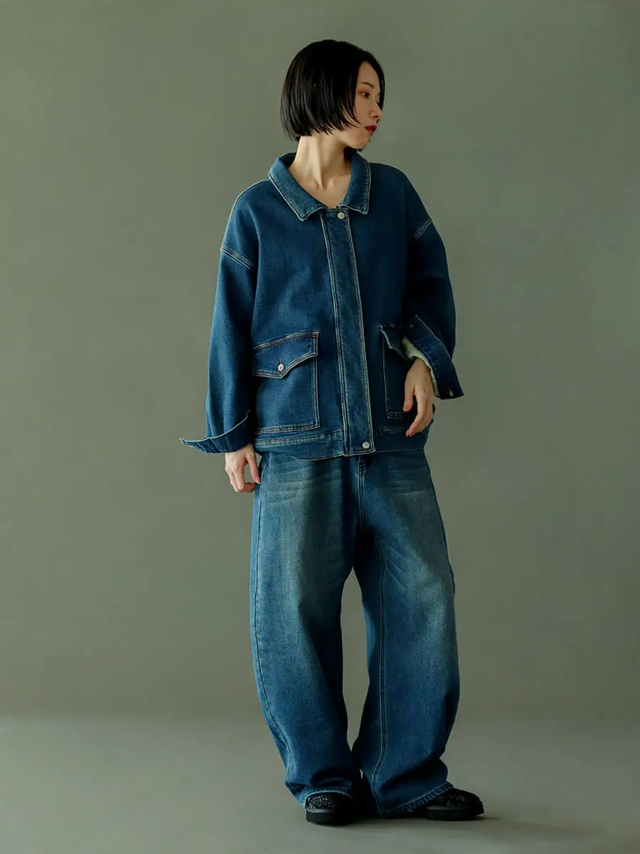 新品ヤマダヤ クロップドデニムジャケット デニムジャケットの商品一覧｜ファッション通販のYAMADAYA STORE