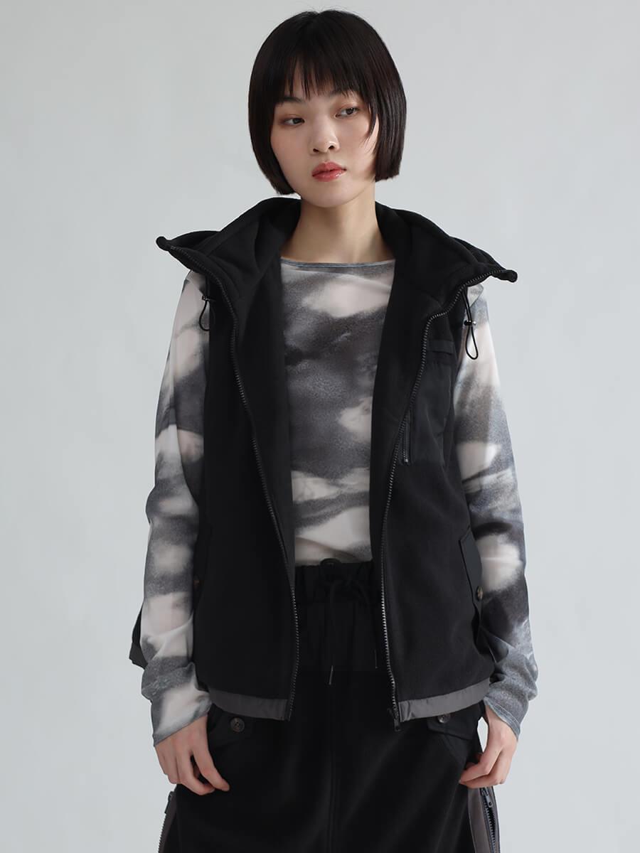 異素材ドッキングフリースベスト - LASUD - LASUD｜YAMADAYA STORE