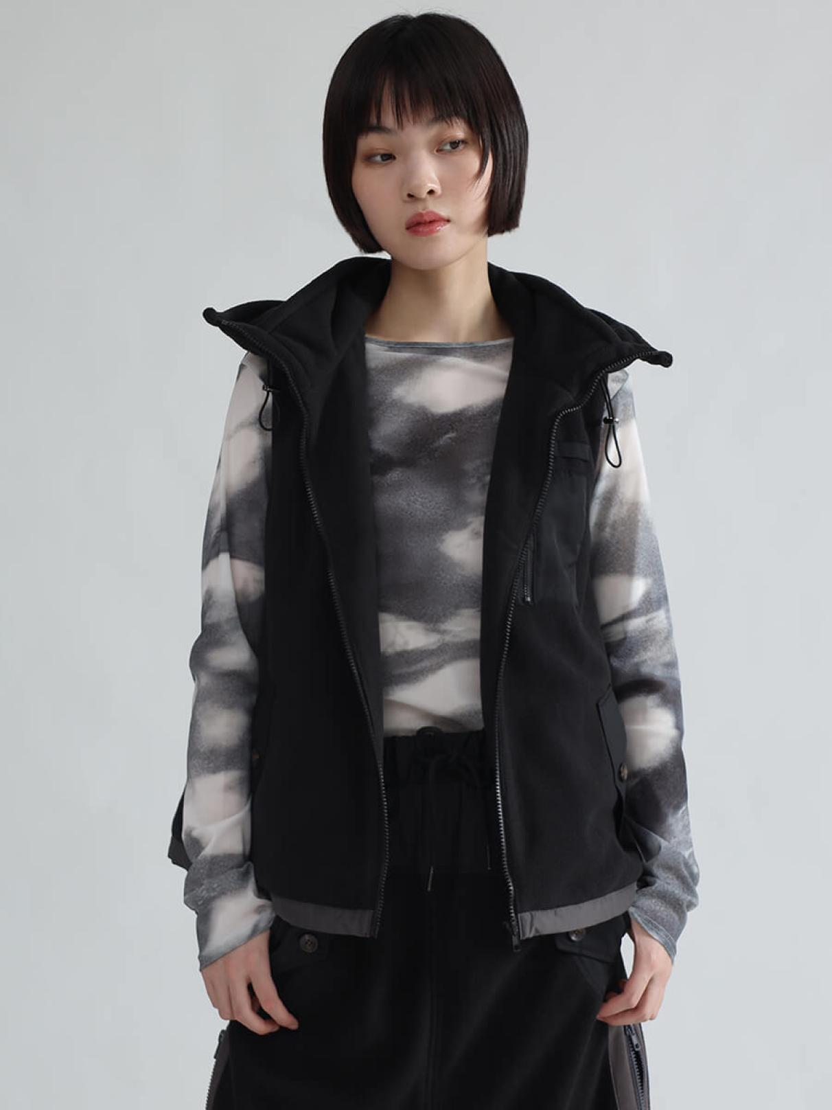 異素材ドッキングフリースベスト - LASUD - LASUD｜YAMADAYA STORE