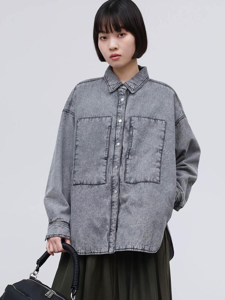 中綿キルティングデニムシャツジャケット - LASUD - LASUD｜YAMADAYA STORE