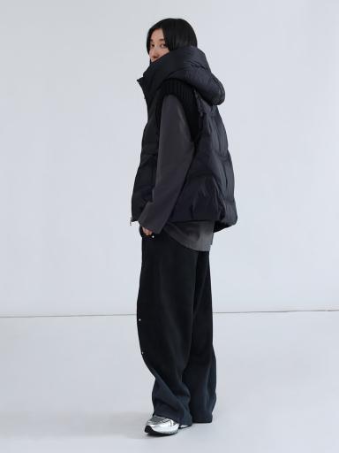 ニットドッキングブラックダウンベスト - LASUD - LASUD｜YAMADAYA STORE