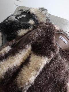 マーブルカラーボアベスト(mocha) - LASUD - LASUD｜YAMADAYA STORE