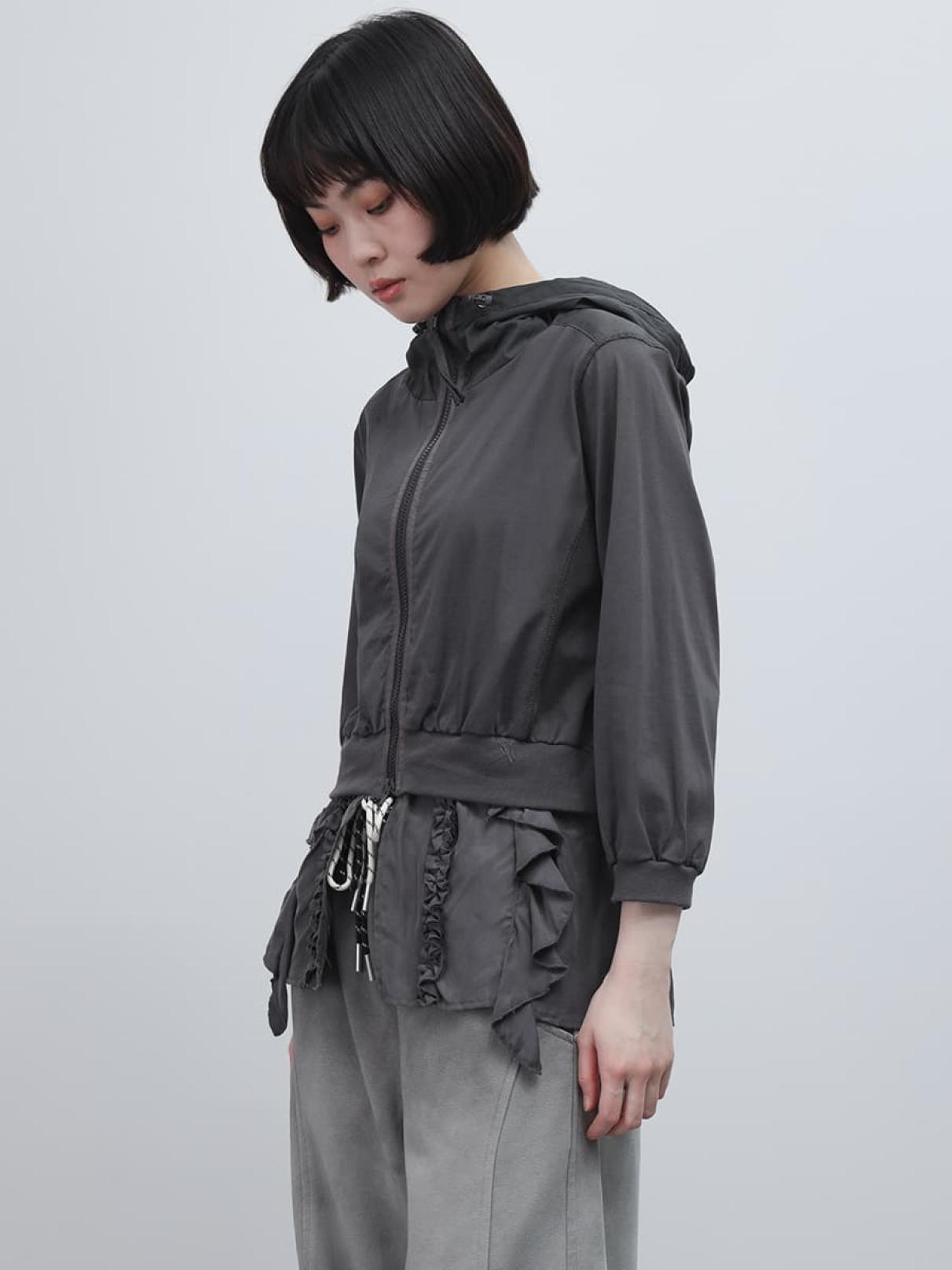 フリルヘムドッキングパーカー - LASUD - LASUD｜YAMADAYA STORE