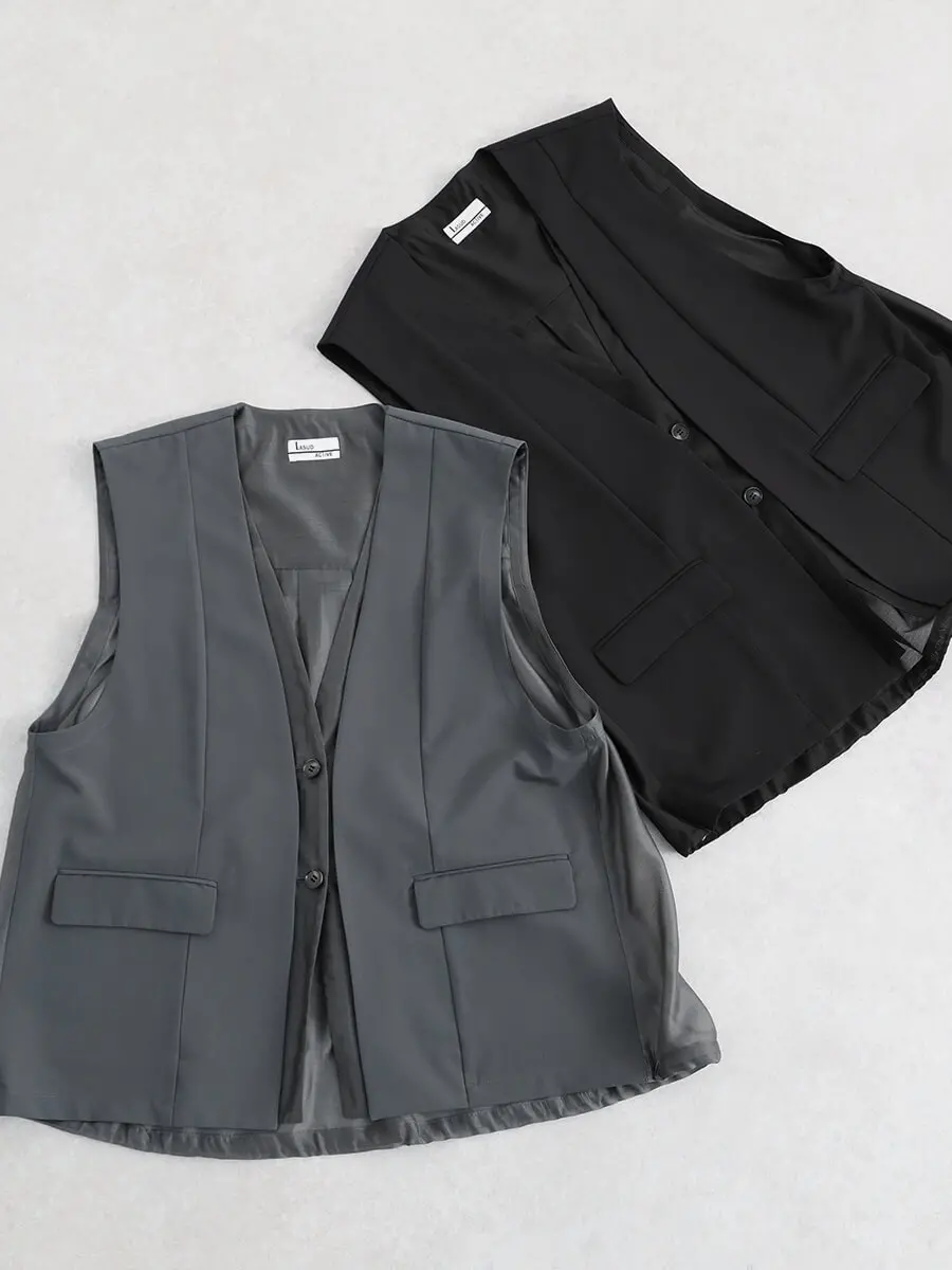 ヤマダヤ　ラシュッド　LASUD フリース ベスト フード付き LASUDのベスト/ジレの商品一覧｜ファッション通販のYAMADAYA STORE