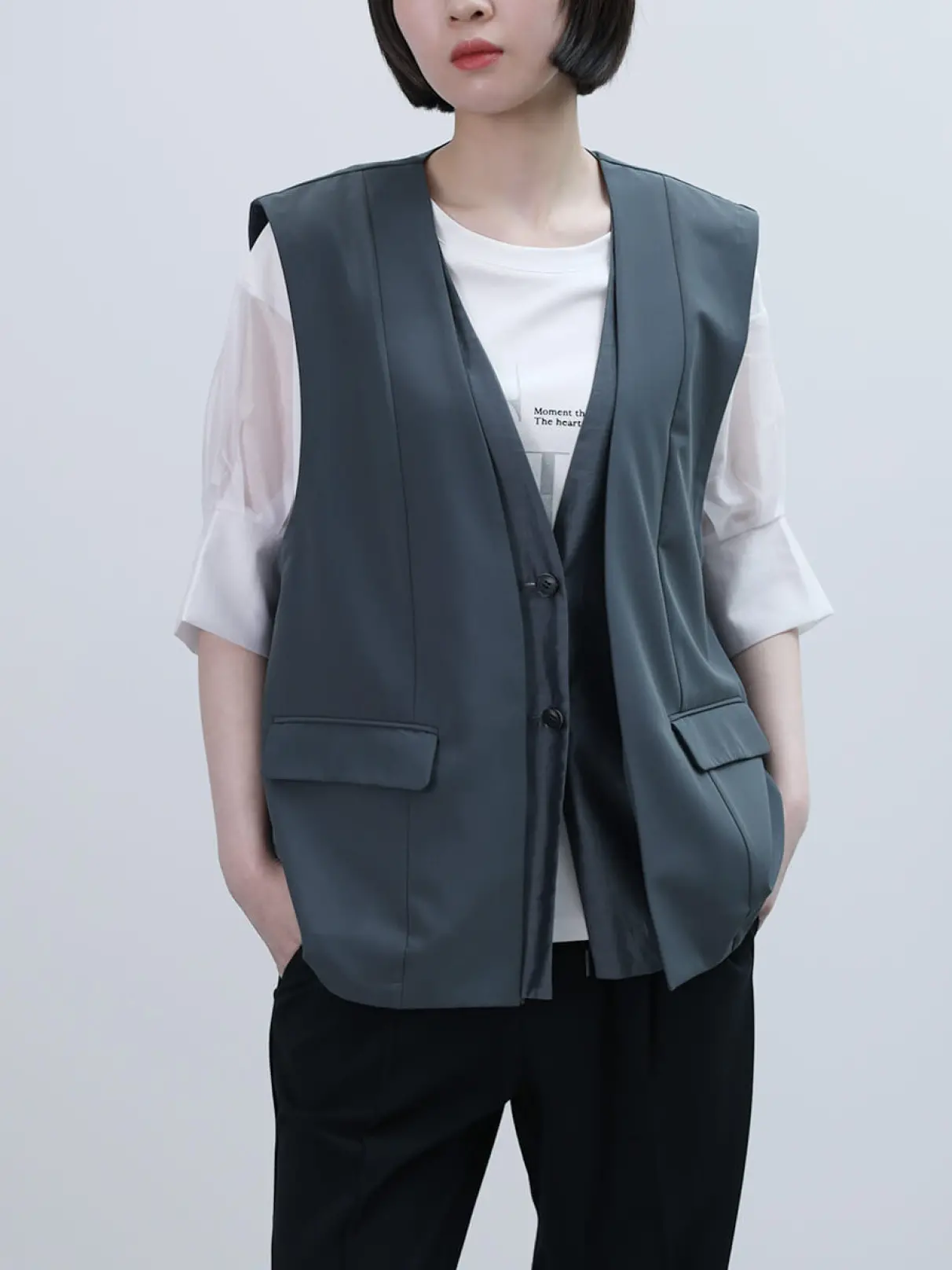 shanlulu.mama】LASUD☆フード付きボアベスト shanlulu.mama】LASUD