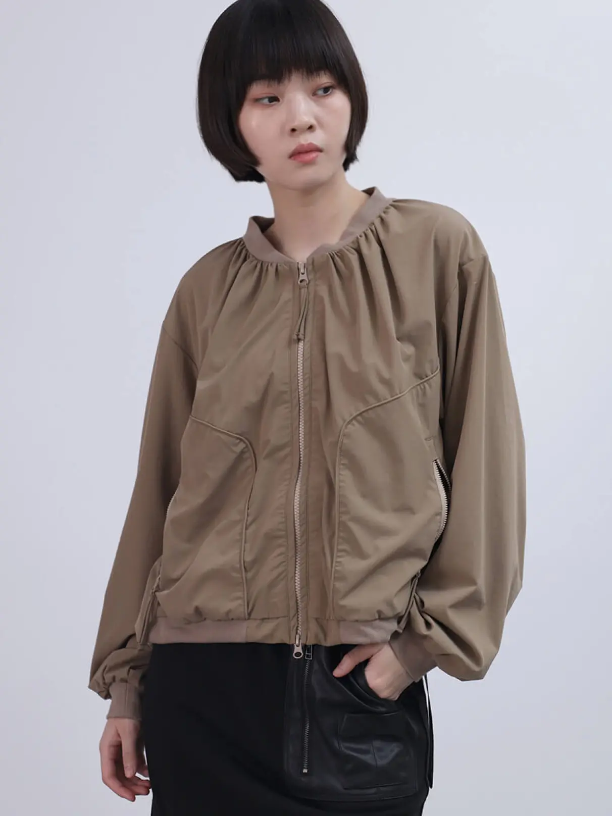 パイピングナイロンブルゾン - LASUD - LASUD｜YAMADAYA STORE